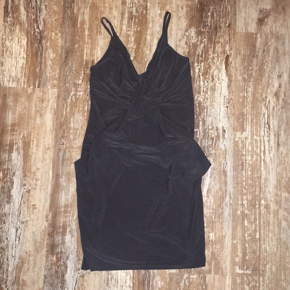 Gunmetal Grey Bodycon Club Mini Dress